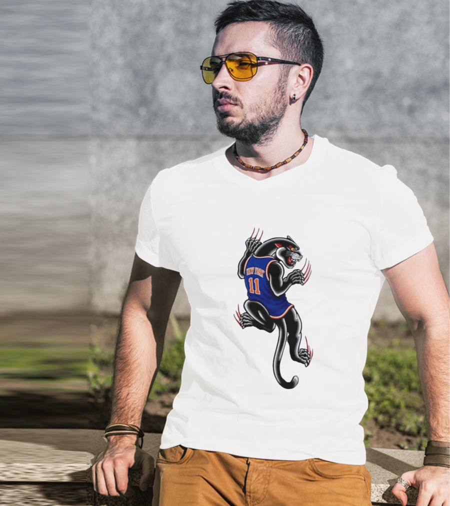 New York 11 Panther Clawing Back Sports Jersey T-Shirt