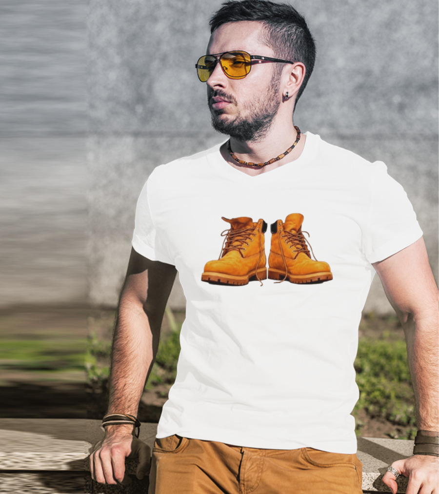New York Forever Timberland Style Boots T-Shirt