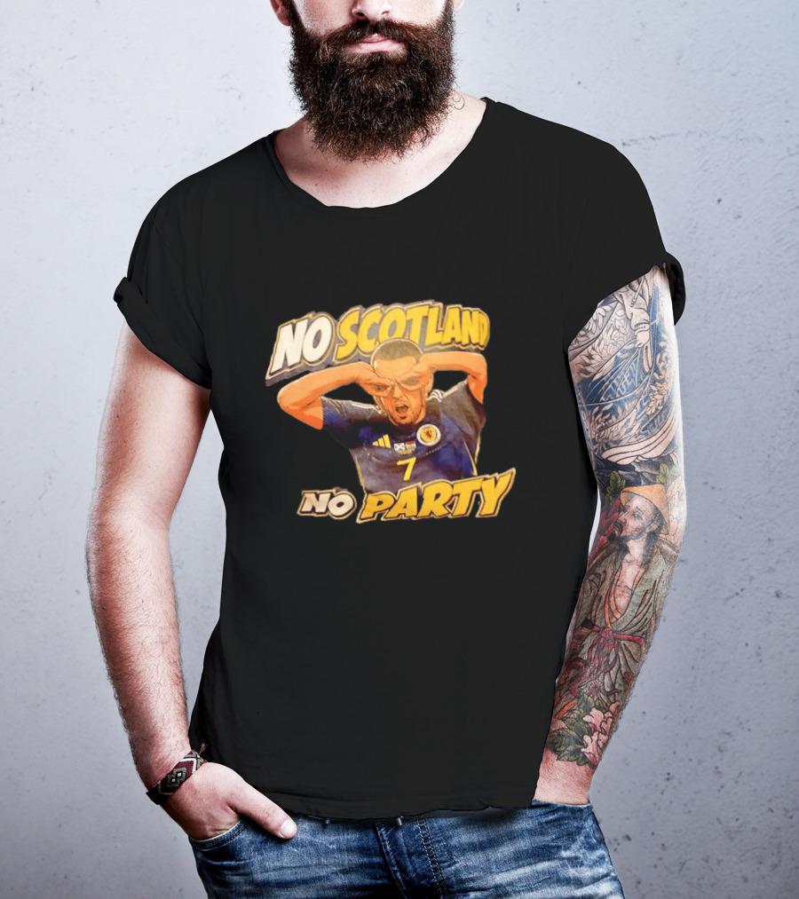No Scotland No Party Soccer Celebration T-Shirt