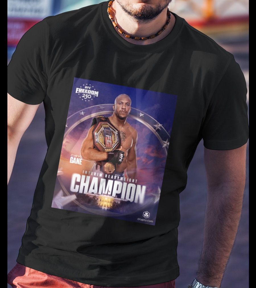 UFC Freedom 250 Ciryl Gane Interim Heavyweight Champion Crypto.com T-Shirt
