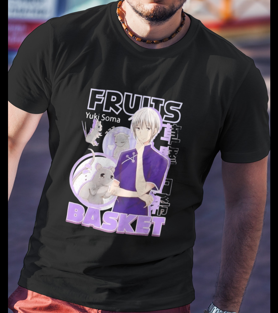 Fruits Basket Yuki Soma Kanji Mouse Transformation T-Shirt