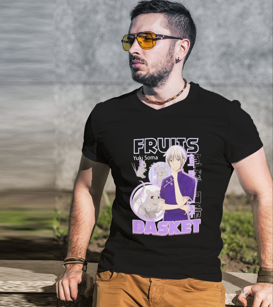 Fruits Basket Yuki Soma Kanji Mouse Transformation T-Shirt