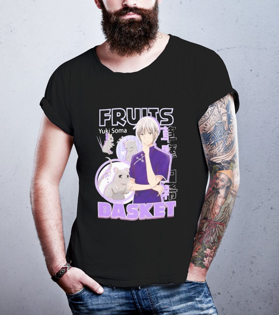 Fruits Basket Yuki Soma Kanji Mouse Transformation T-Shirt