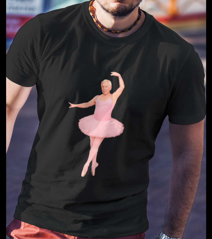 Geddy Lee Wearing Pink Ballerina Alex Lifeson Costume Iconic Image T-Shirt