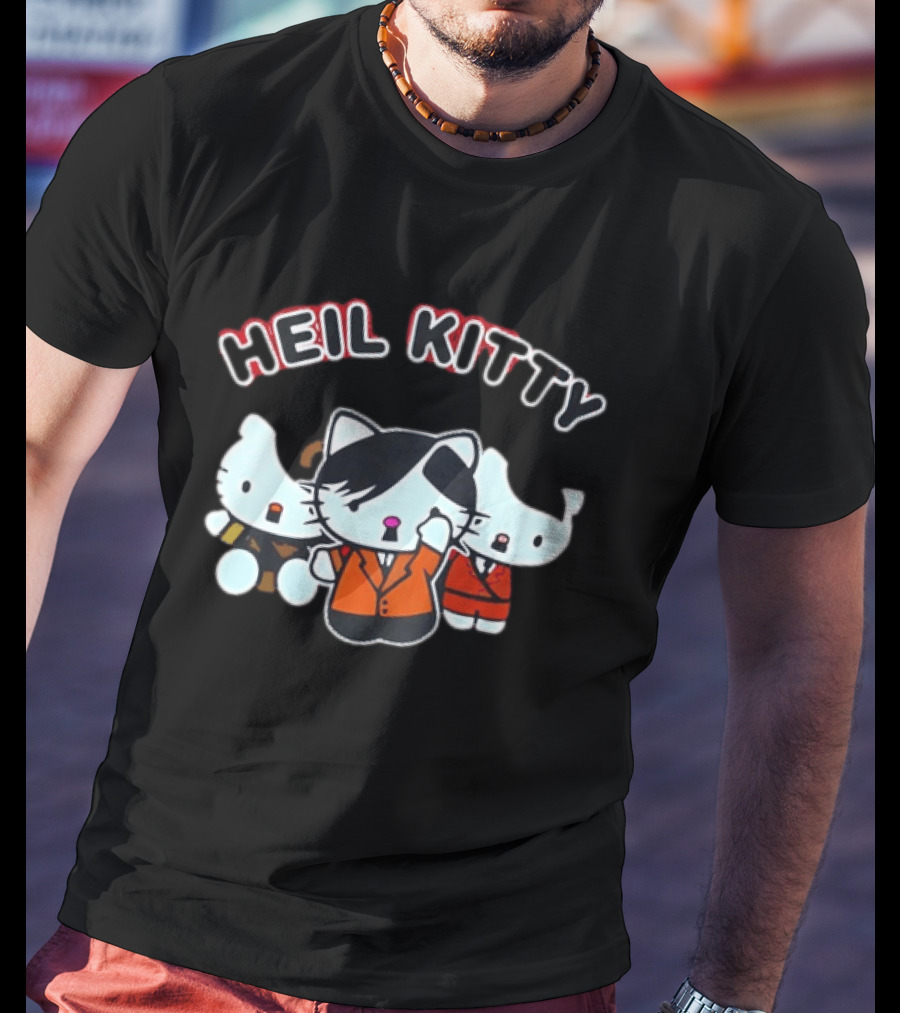 Heil Kitty Hitler Characters T-Shirt