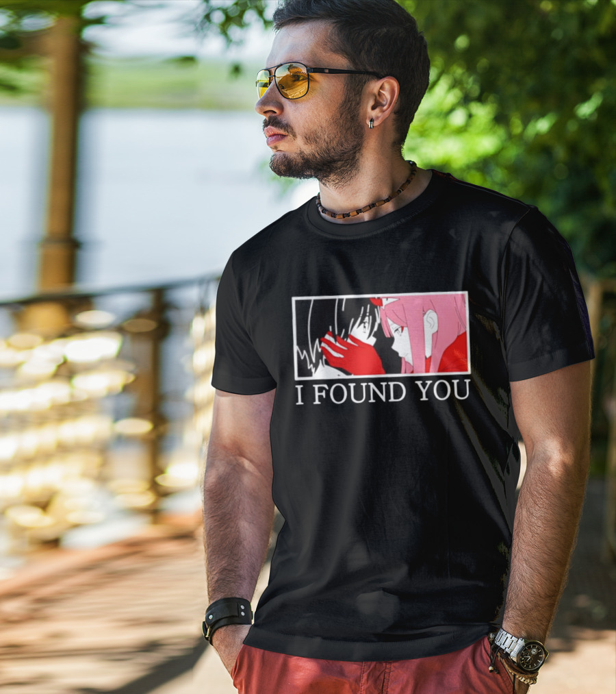 Hiro Zero Two Darling In The Franxx I Found You Anime Manga Pair Scene T-Shirt