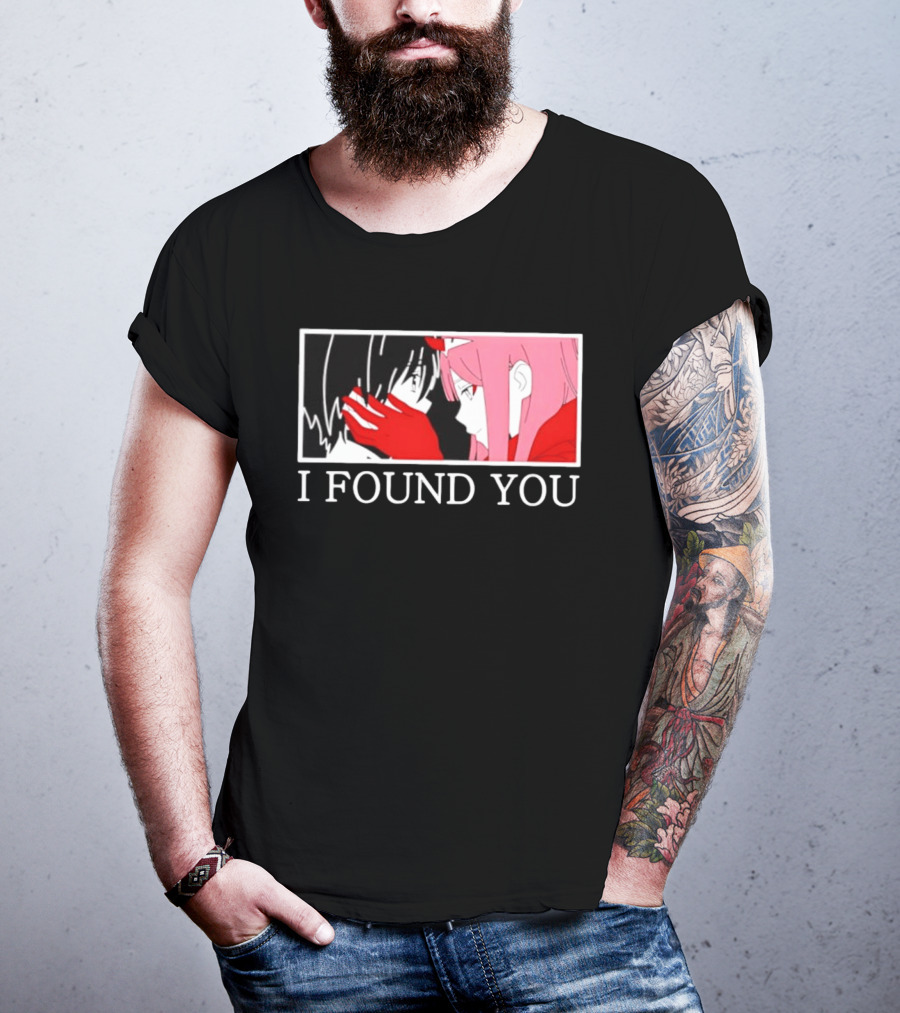 Hiro Zero Two Darling In The Franxx I Found You Anime Manga Pair Scene T-Shirt