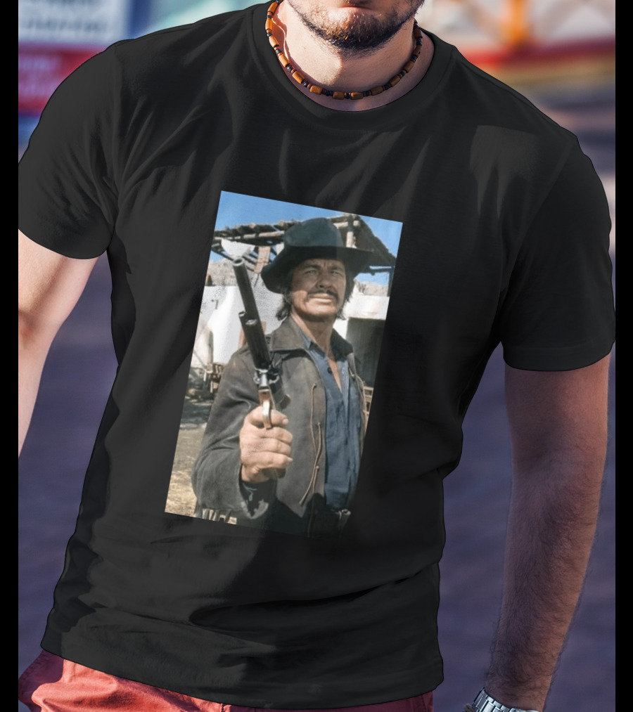 Remembering Charles Bronson 1921 2003 Classic Western Cowboy Hero T-Shirt