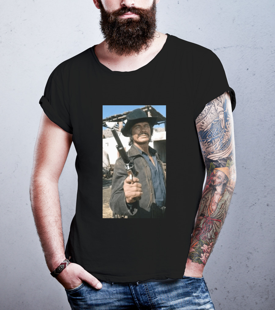 Remembering Charles Bronson 1921 2003 Classic Western Cowboy Hero T-Shirt