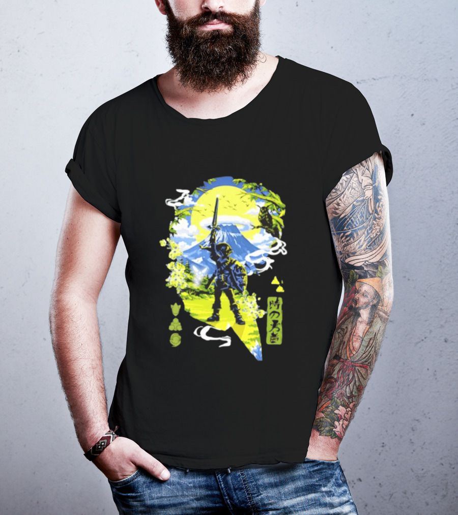 The Legend Of Zelda Link Hero Of Time Toki No Yusha Iconic Anime Style Adventure T-Shirt
