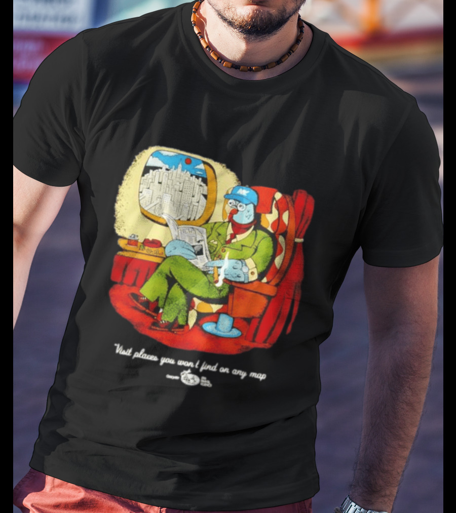 The Travel Agency Mile High Flyer Bird NY Visit Places You Won't Find On Any Map T-Shirt