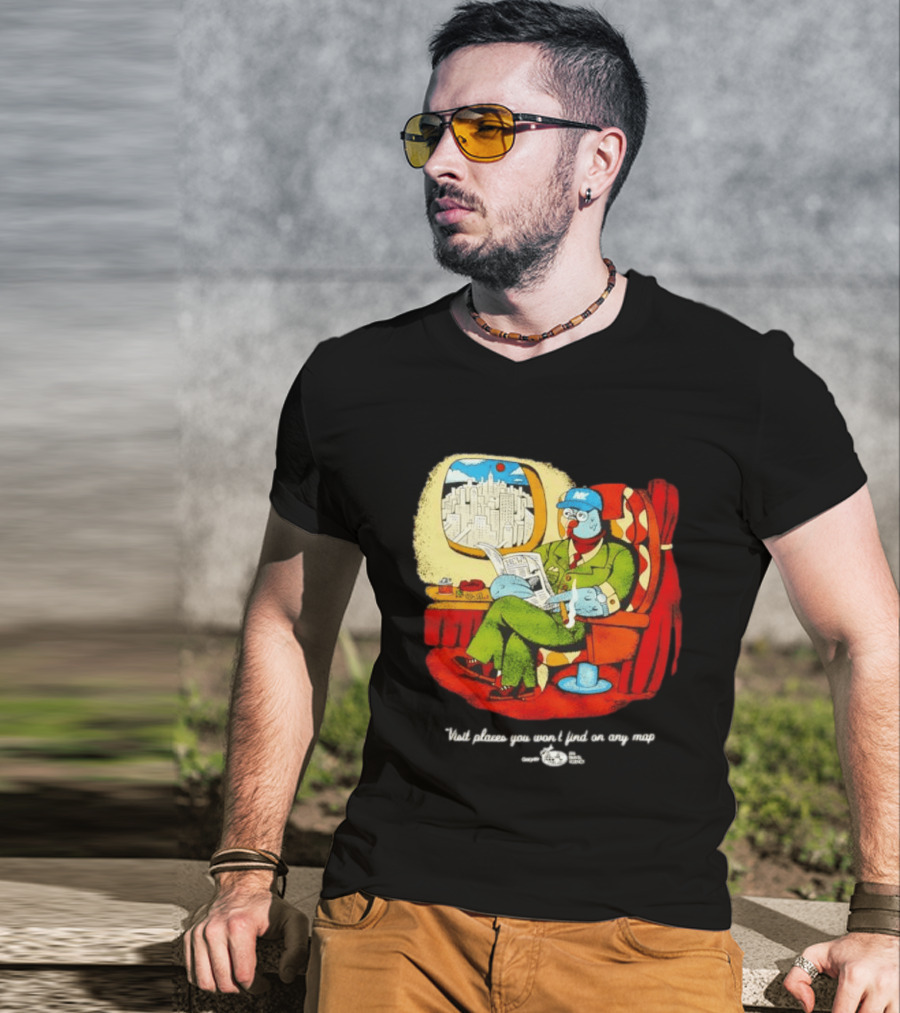The Travel Agency Mile High Flyer Bird NY Visit Places You Won't Find On Any Map T-Shirt