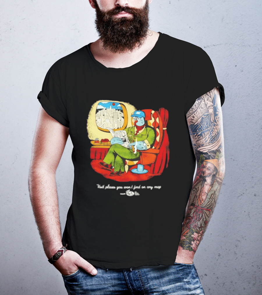 The Travel Agency Mile High Flyer Bird NY Visit Places You Won't Find On Any Map T-Shirt