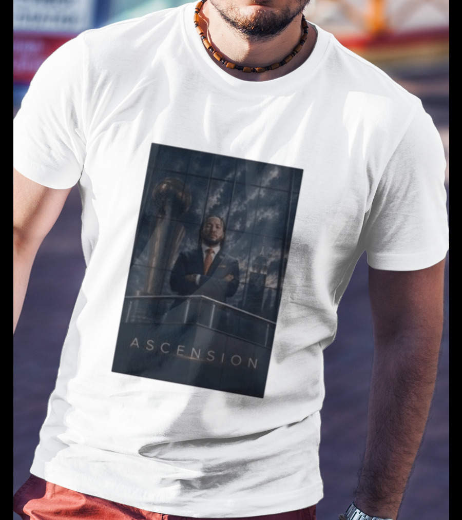Ascension Jalen Brunson 2026 NBA Champs Trophy Victory Skyline T-Shirt