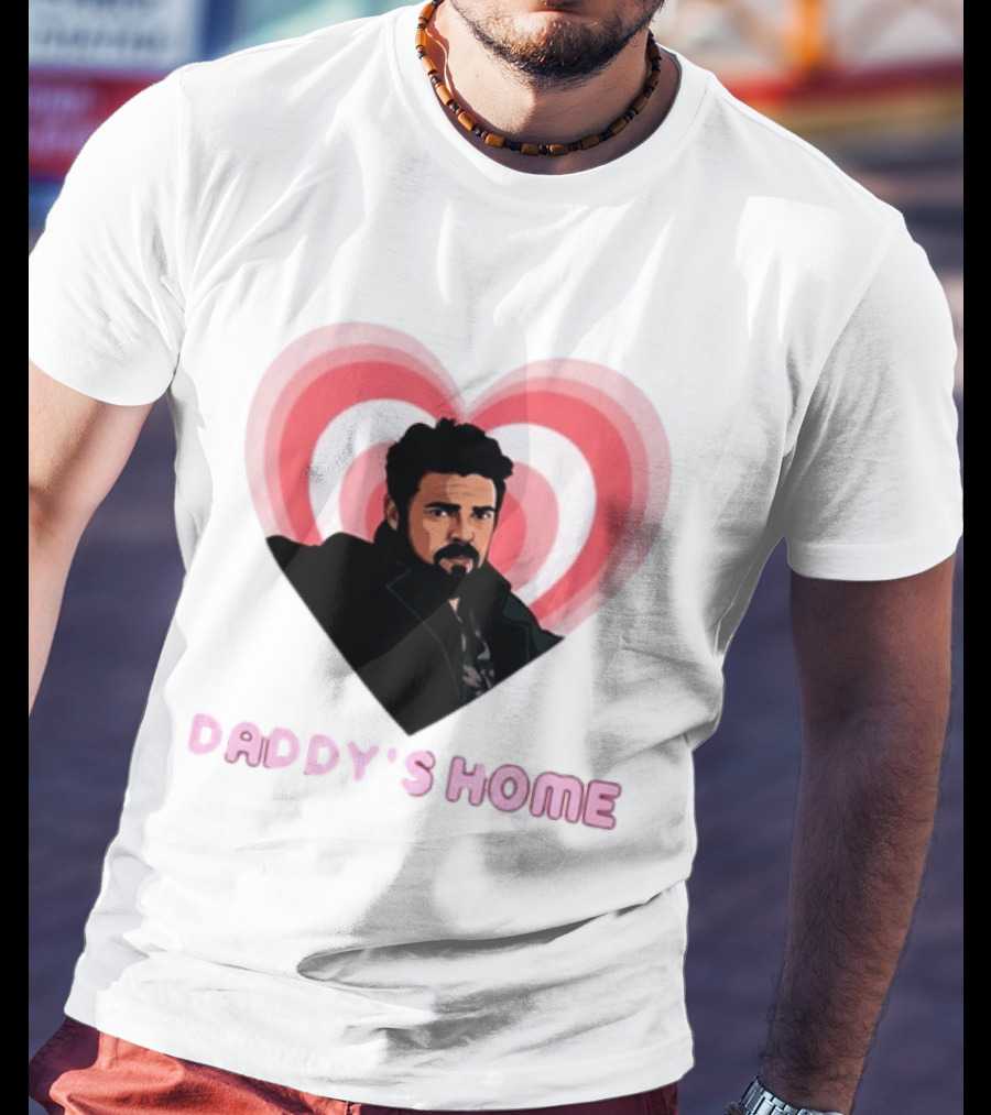 Daddy's Home The Boys Billy Butcher Heart T-Shirt