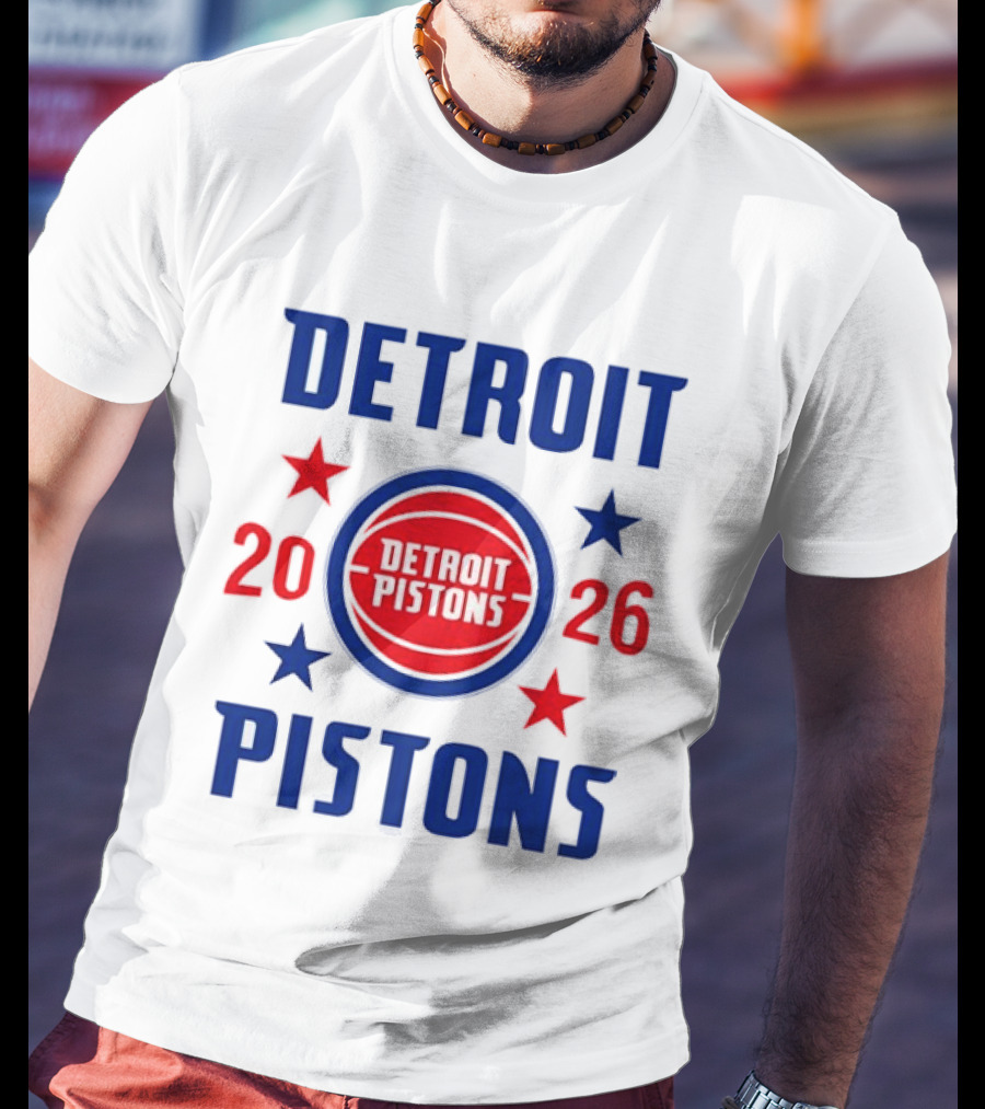 Detroit Pistons 2026 NBA Stars Team T-Shirt