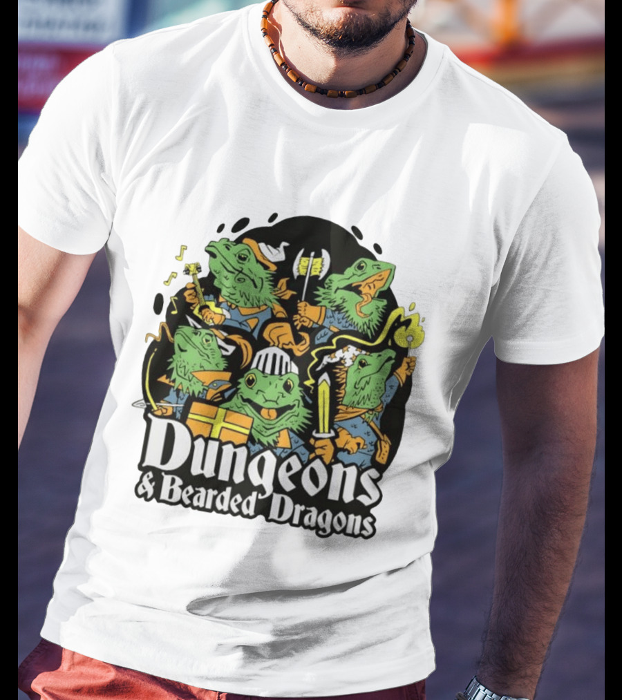 Dungeons And Bearded Dragons Adventurers Party Fantasy Game T-Shirt