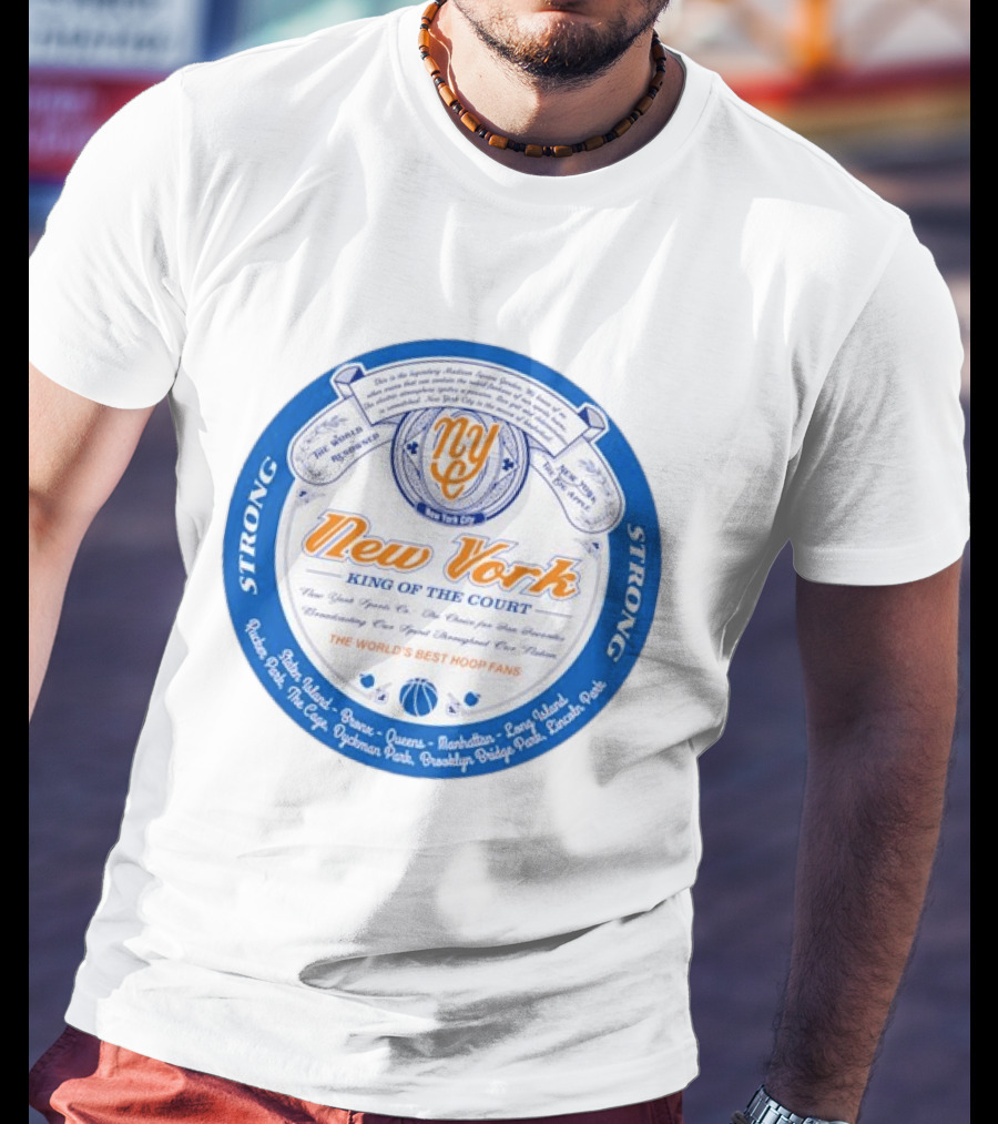 New York King Of The Court Basketball Club Madison Square Garden Sports T-Shirt