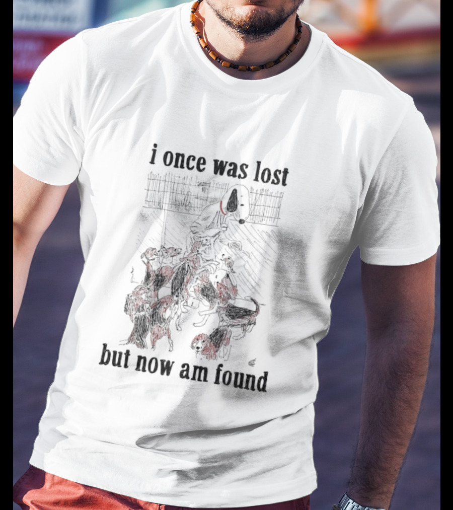 I Once Was Lost But Now Am Found Snoopy Woodstock Birds T-Shirt