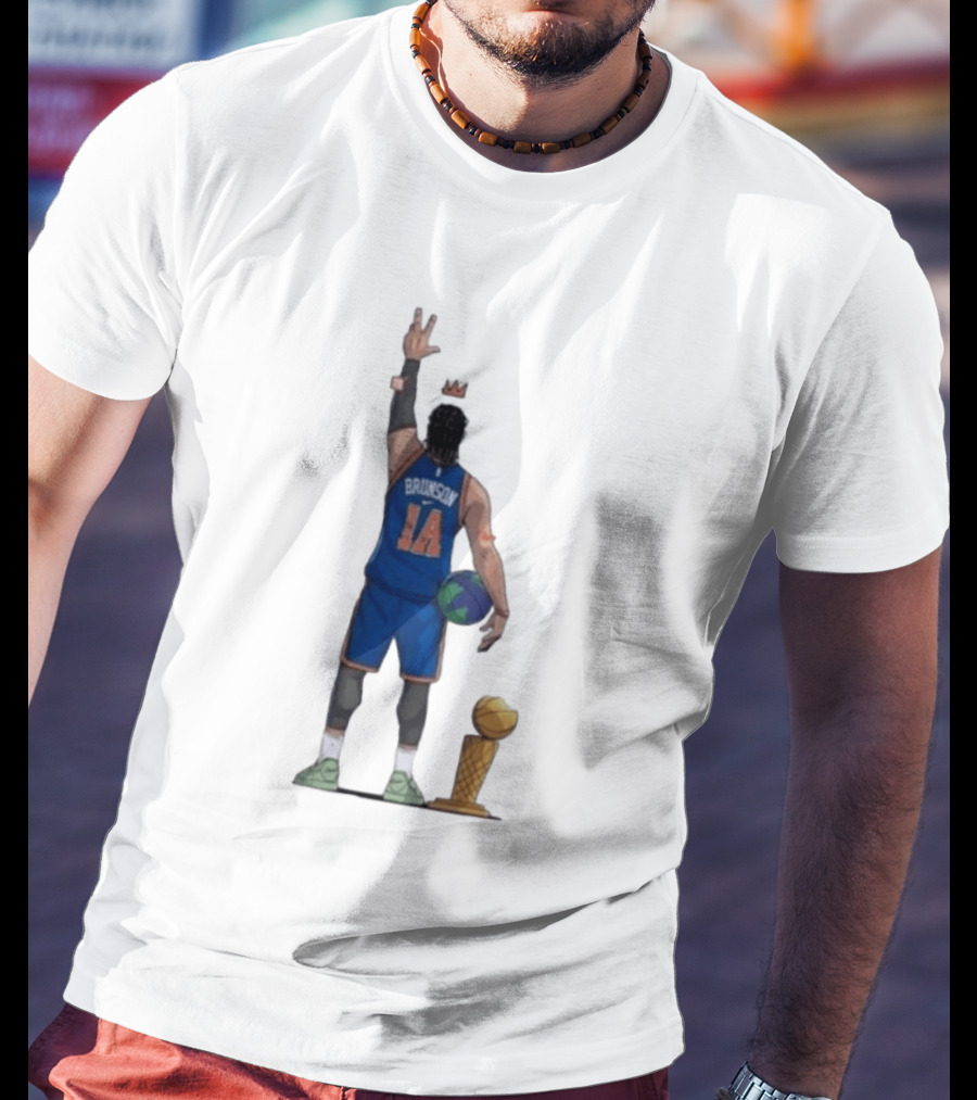 Jalen Brunson 1a Ayooo Becky Trophy 2026 NBA Basketball Knicks Sports T-Shirt