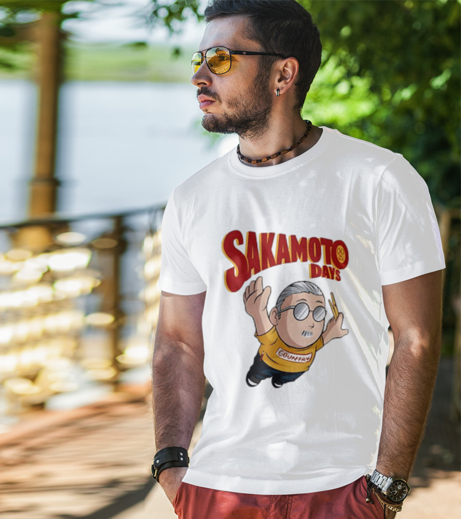 Sakamoto Days Country Super Mario Taro Sakamoto Floating T-Shirt