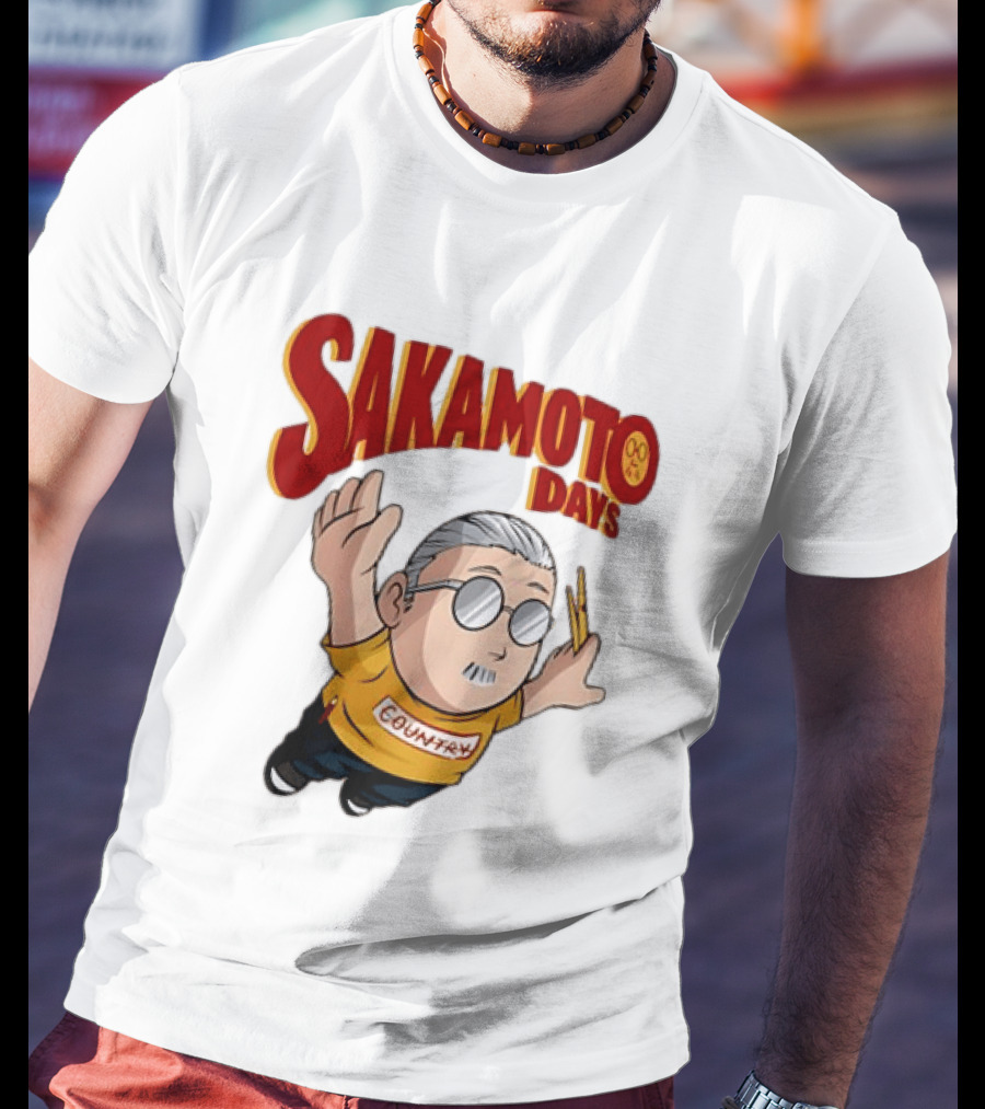 Sakamoto Days Country Super Mario Taro Sakamoto Floating T-Shirt