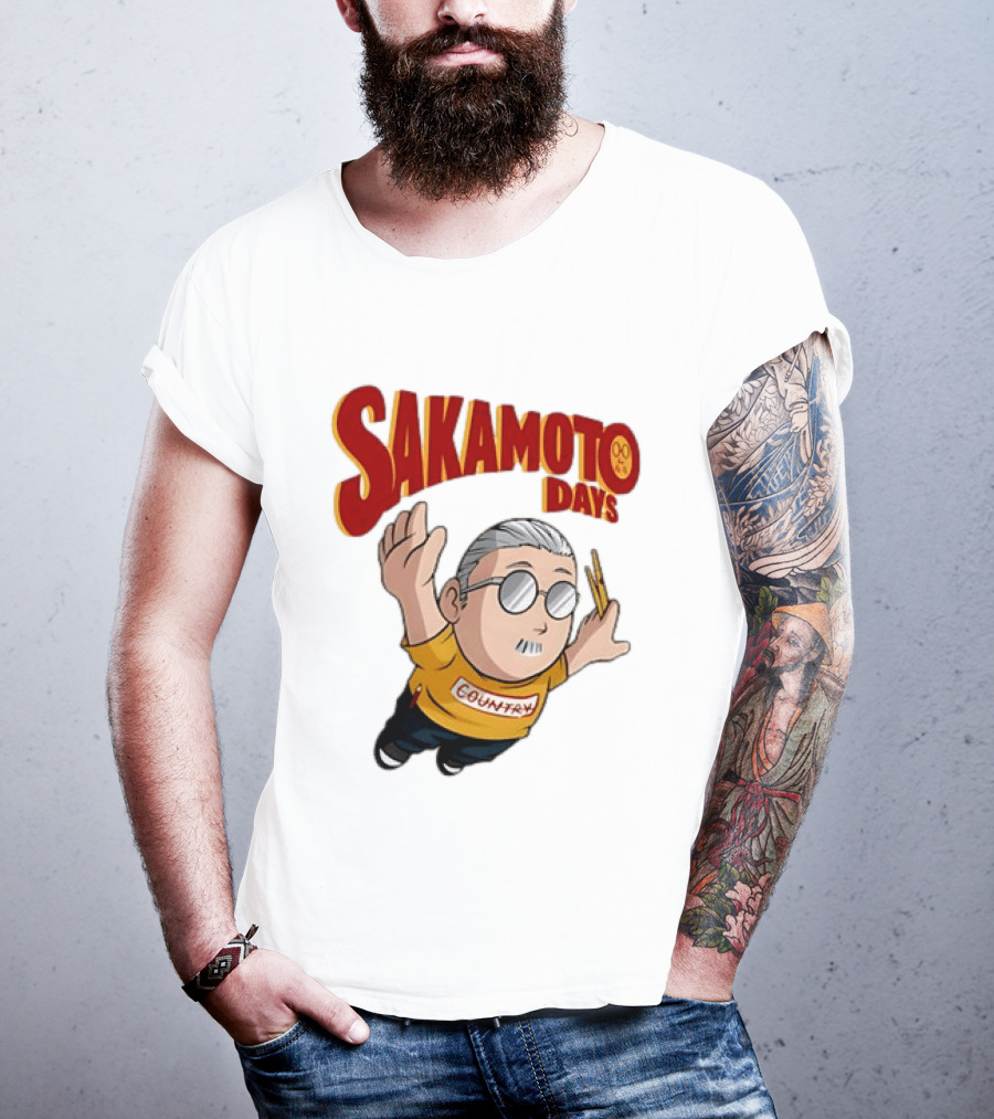 Sakamoto Days Country Super Mario Taro Sakamoto Floating T-Shirt