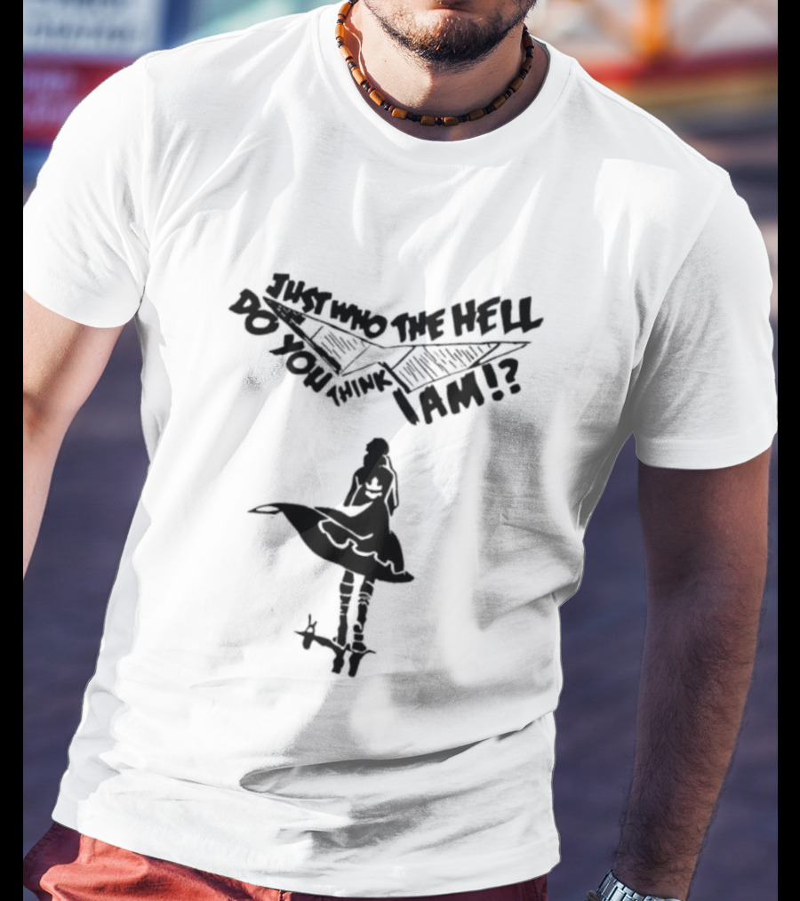 Kamina Dai Gurren Lagann Just Who The Hell Do You Think I Am Fan Favorite Catchphrase T-Shirt