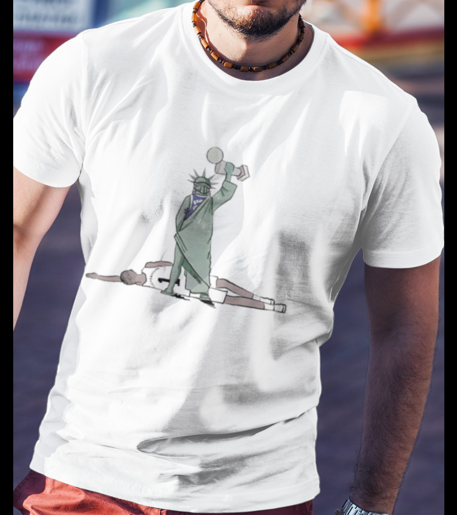 Knicks Jalen Brunson Liberty Trophy Wemby T-Shirt