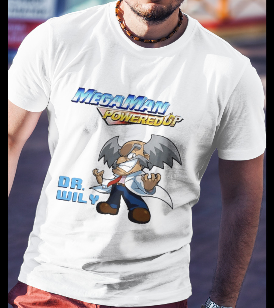 Mega Man Powered Up Dr Wily T-Shirt