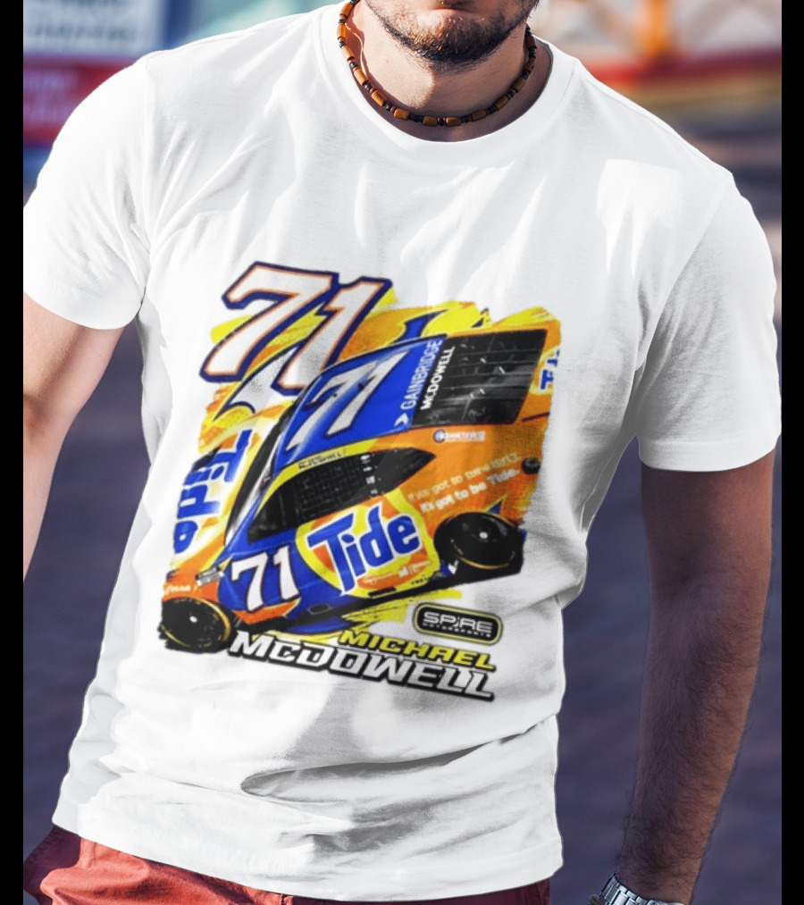 Michael McDowell Tide 71 NASCAR Racing Spire Motorsports Camry T-Shirt