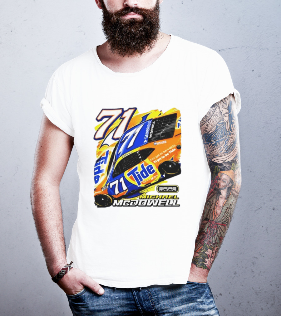 Michael McDowell Tide 71 NASCAR Racing Spire Motorsports Camry T-Shirt