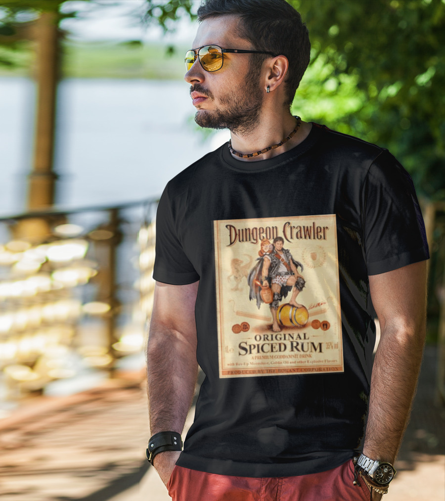 Dungeon Crawler Original Spiced Rum Borant Corporation Premium Drink T-Shirt