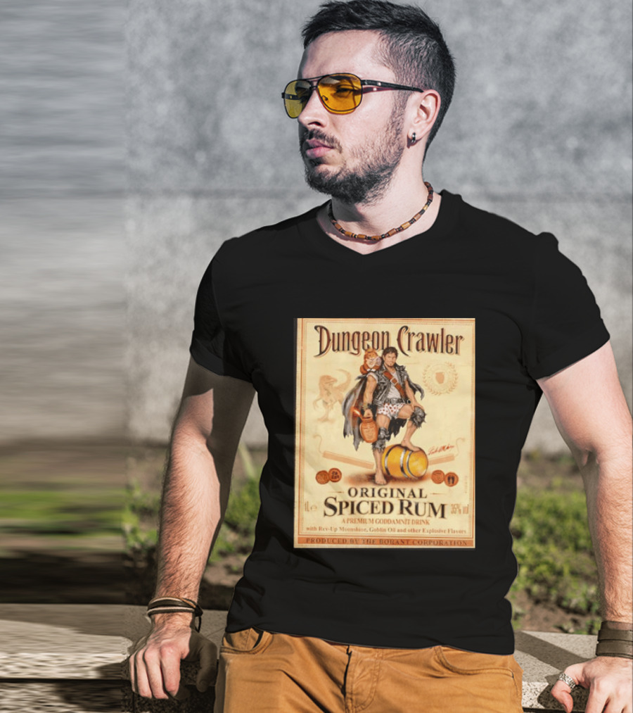 Dungeon Crawler Original Spiced Rum Borant Corporation Premium Drink T-Shirt
