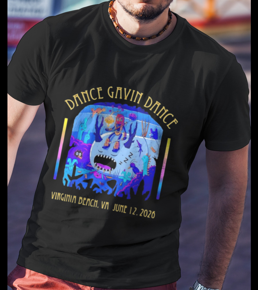 Dance Gavin Dance Underwater Virginia Beach VA June 12 2026 Concert Tour T-Shirt