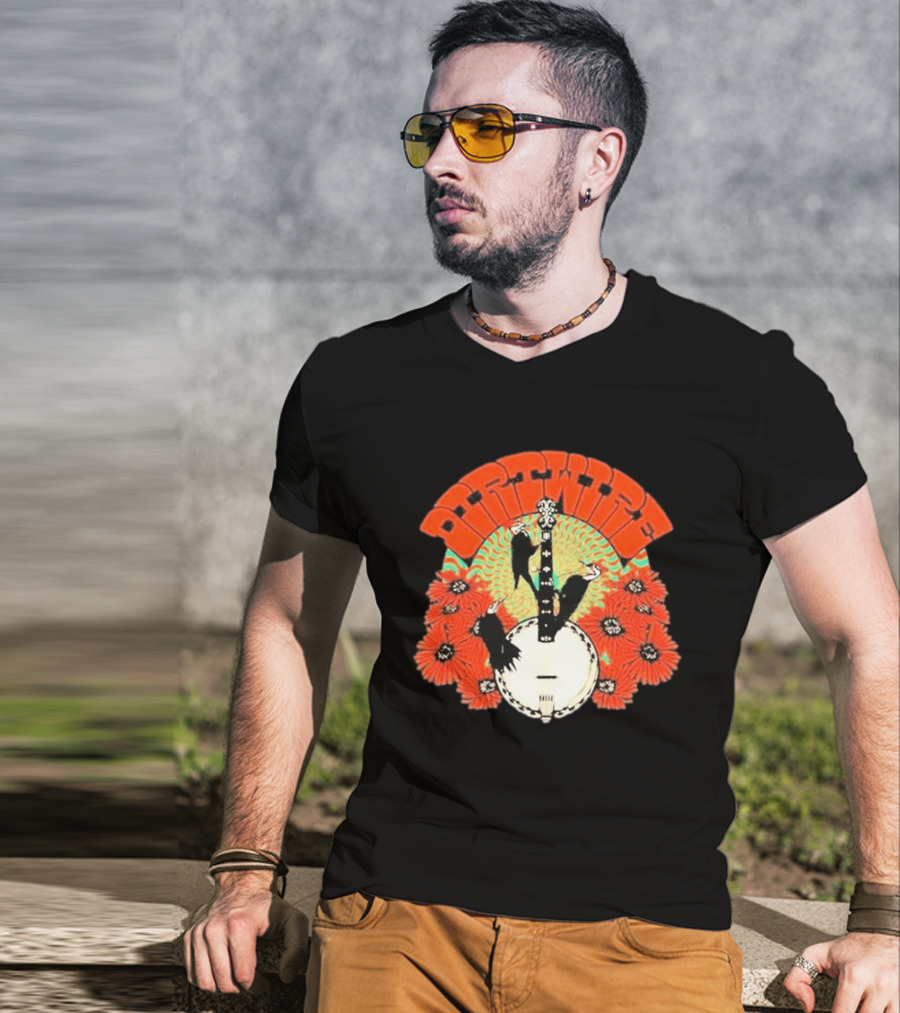 Dirtwire June 2026 Red Rocks Banjo And Crow Floral T-Shirt