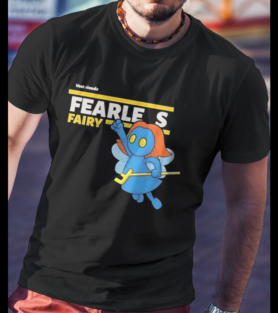 VeeFriends Fearless Fairy Bold Blue Character With Orange Hair T-Shirt