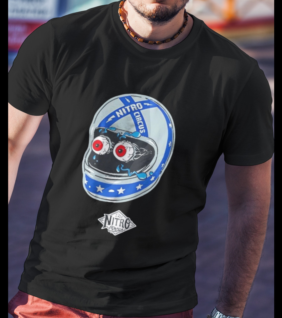 Nitro Circus Helmet Staring Eyeballs T-Shirt