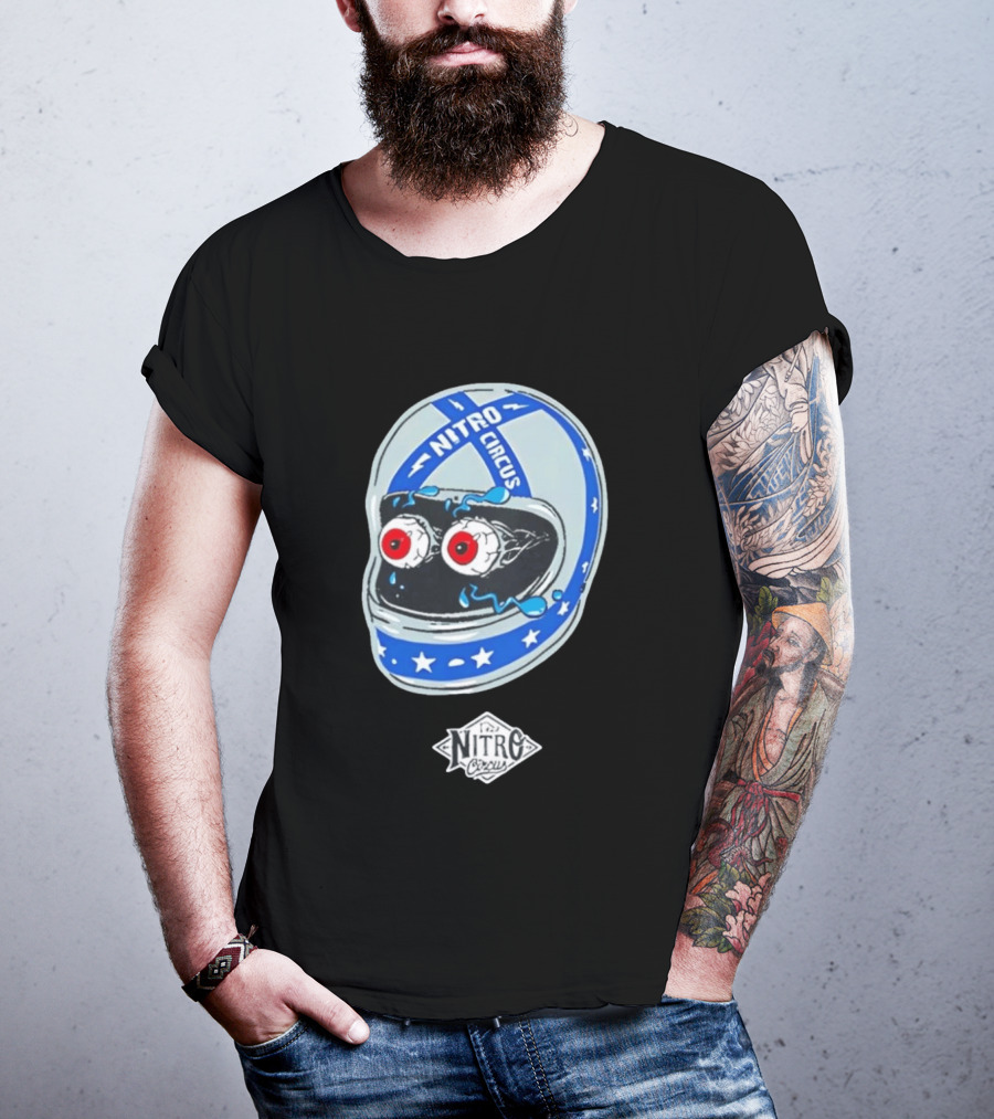Nitro Circus Helmet Staring Eyeballs T-Shirt