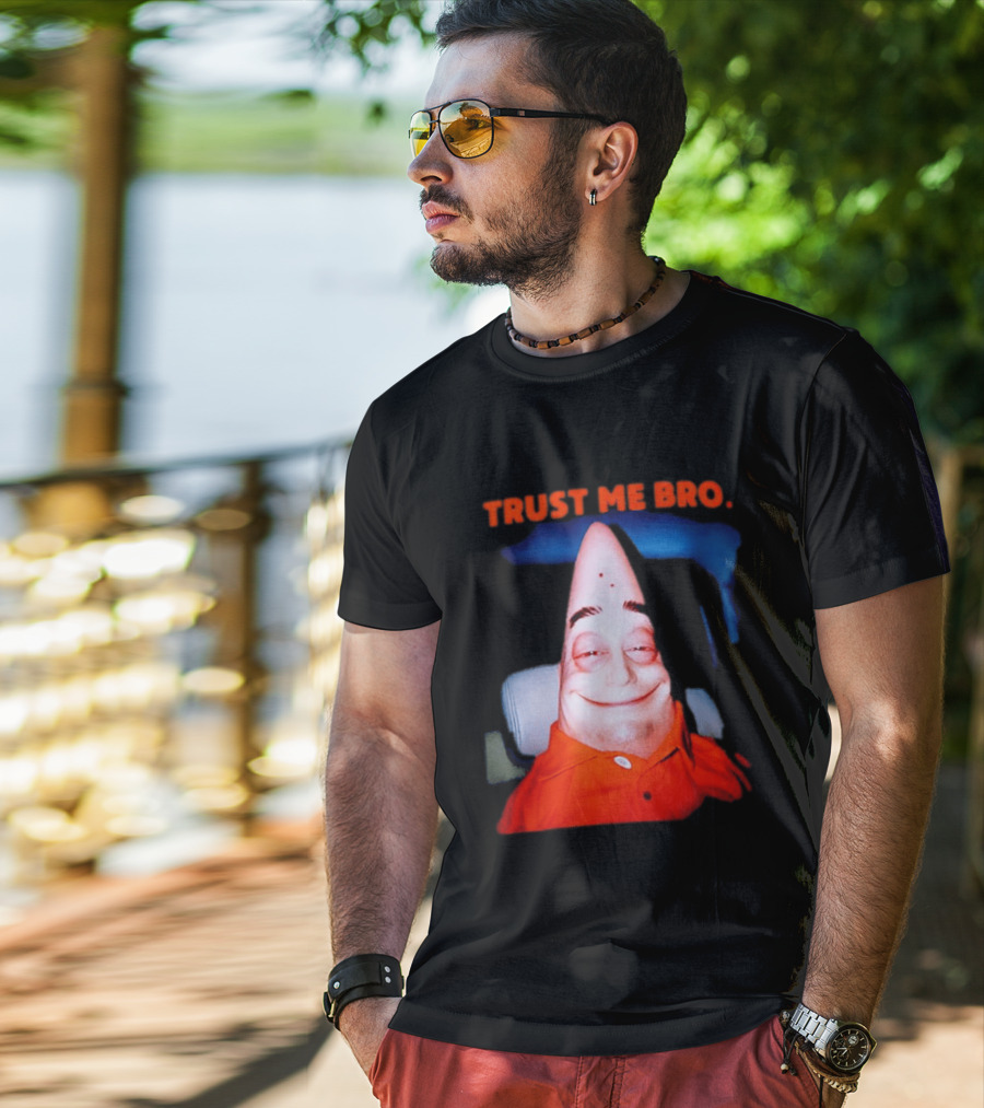 Patrick Trust Me Bro Funny Meme Face T-Shirt