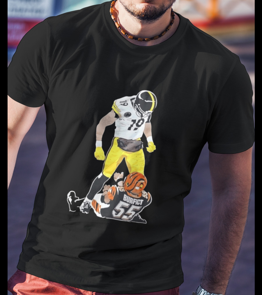 Pittsburgh Steelers JuJu Smith Schuster Over Vontaze Burfict NFL Highlight T-Shirt