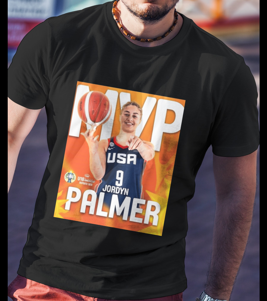 USA Basketball Jordyn Palmer MVP FIBA U18 Women's AmeriCup 2026 T-Shirt