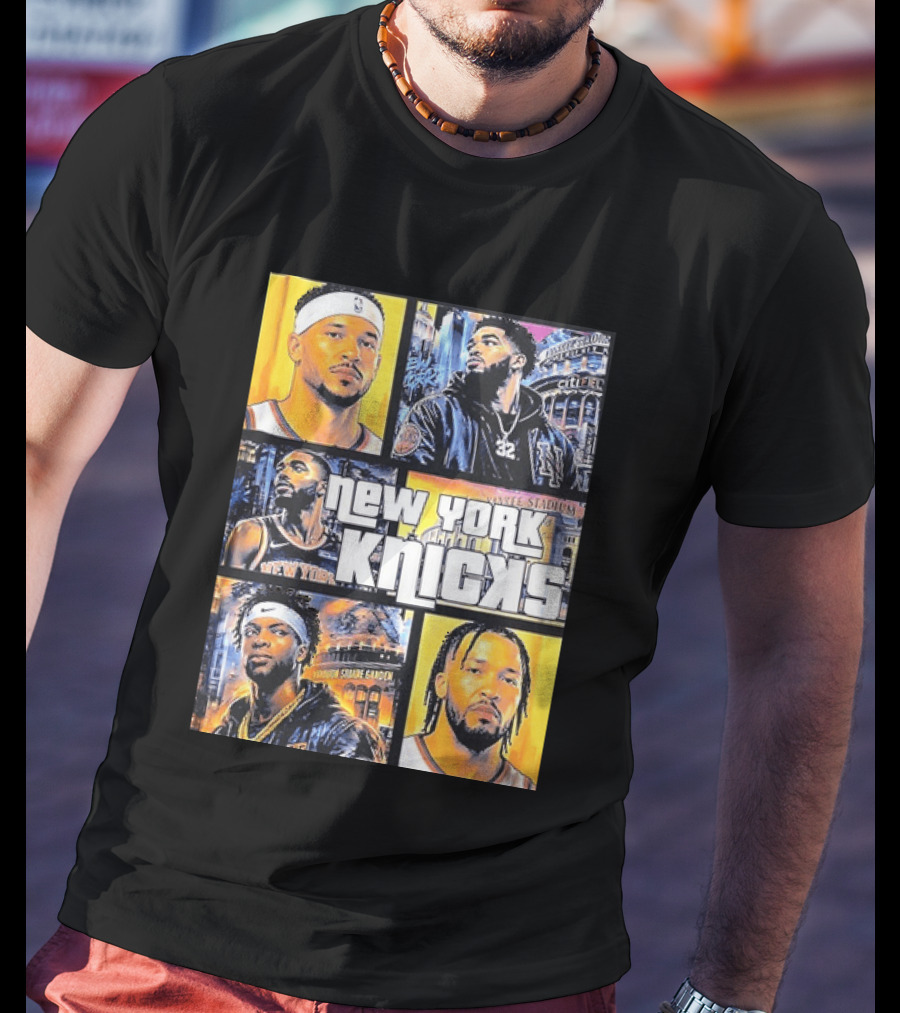 Josh Hart Karl Anthony Towns Mikal Bridges Julius Randle Jalen Brunson New York Knicks Yankee Stadium Madison Square Garden T-Shirt