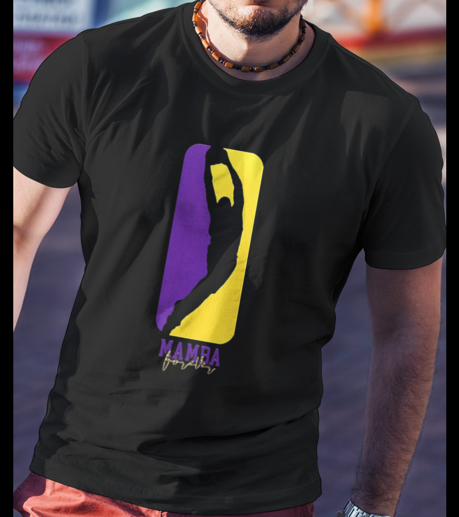 Kobe Bryant Los Angeles Lakers Mamba Forever Purple Gold T-Shirt