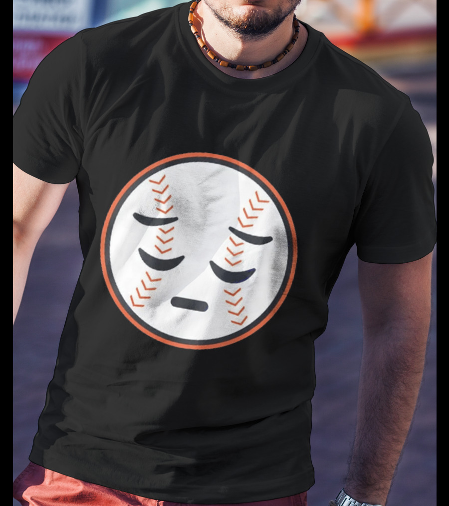 Sad Face New York Mets Baseball Expression T-Shirt
