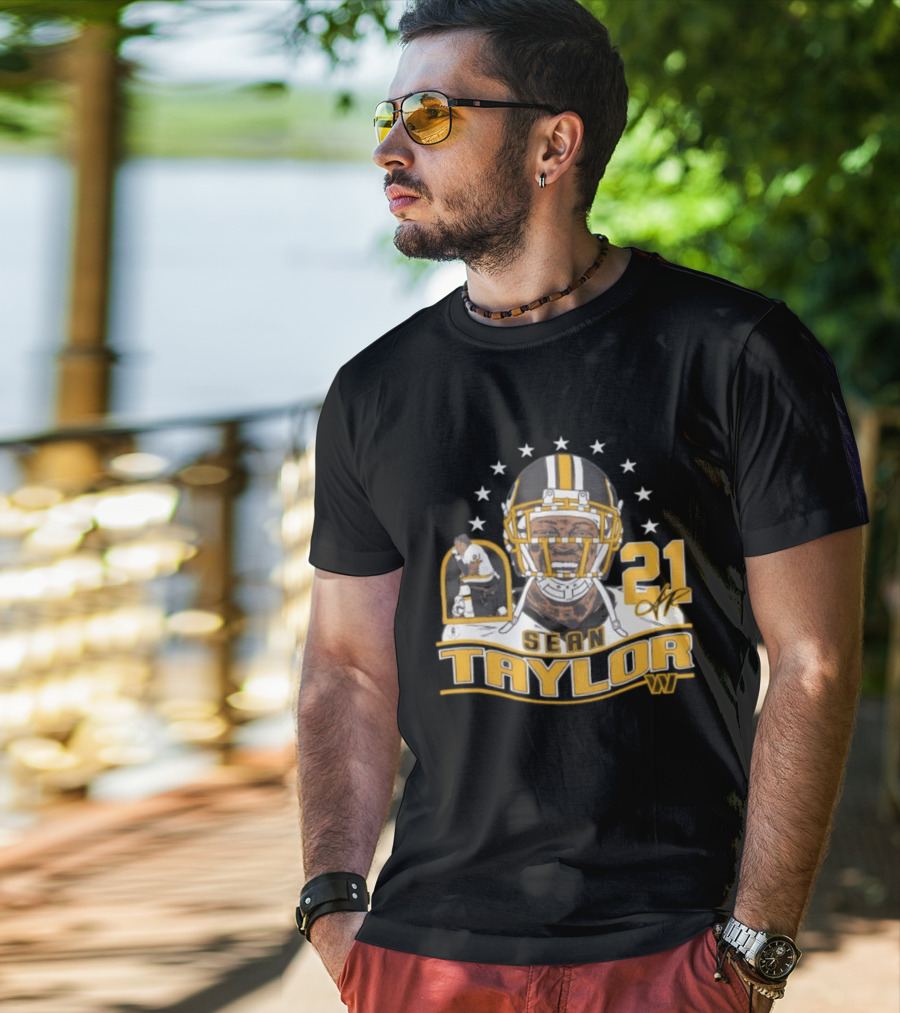 Sean Taylor 21 Washington Commanders Football Legacy Stars T-Shirt