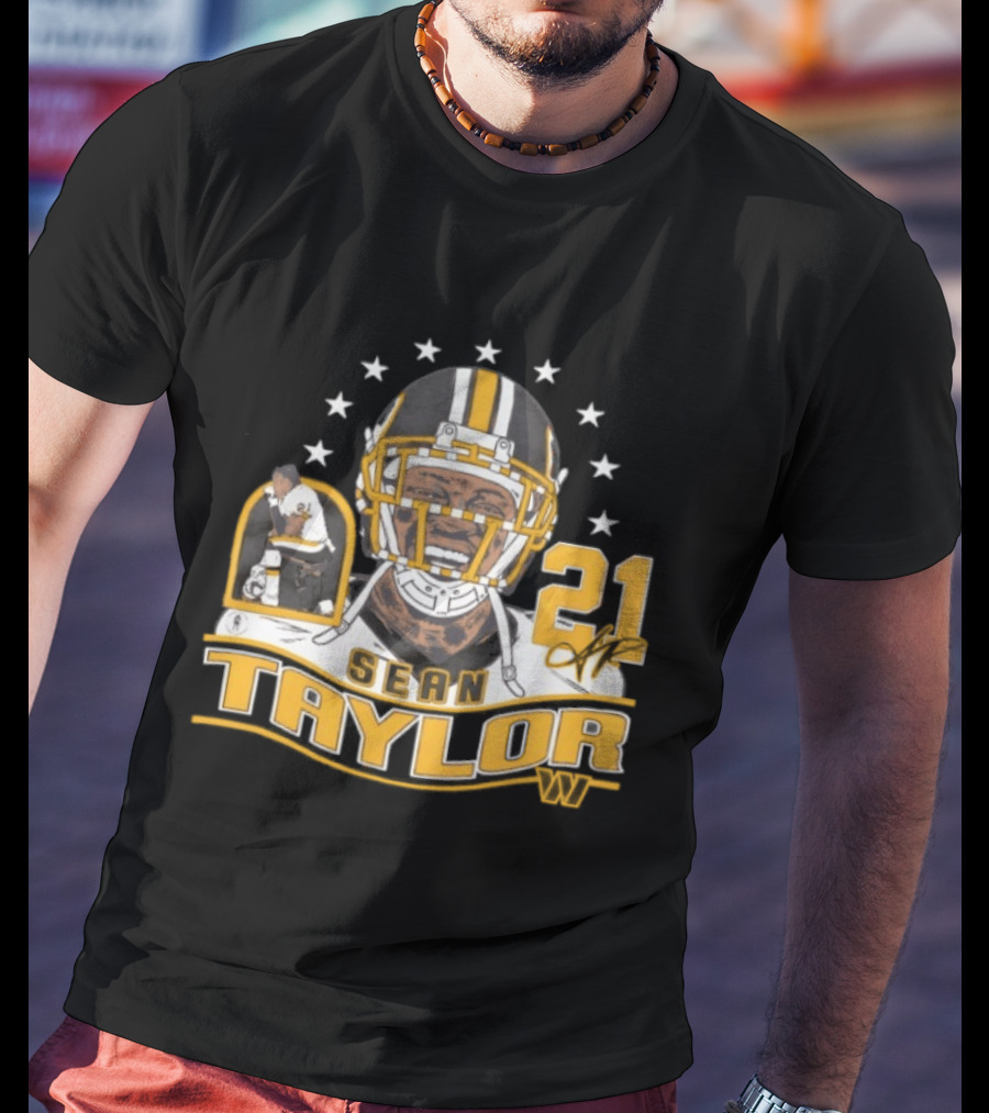 Sean Taylor 21 Washington Commanders Football Legacy Stars T-Shirt