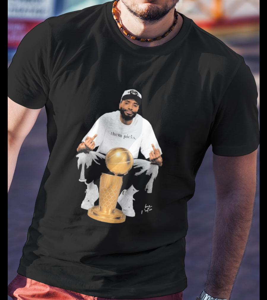 Mikal Bridges Larry O'Brien 2026 Them Picks T-Shirt