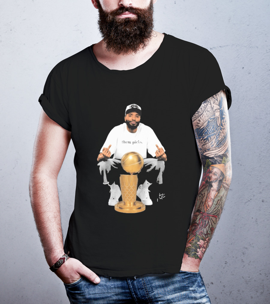 Mikal Bridges Larry O'Brien 2026 Them Picks T-Shirt