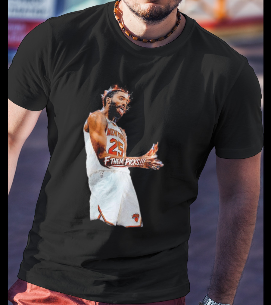 Mikal Bridges New York Knicks 25 F Them Picks T-Shirt